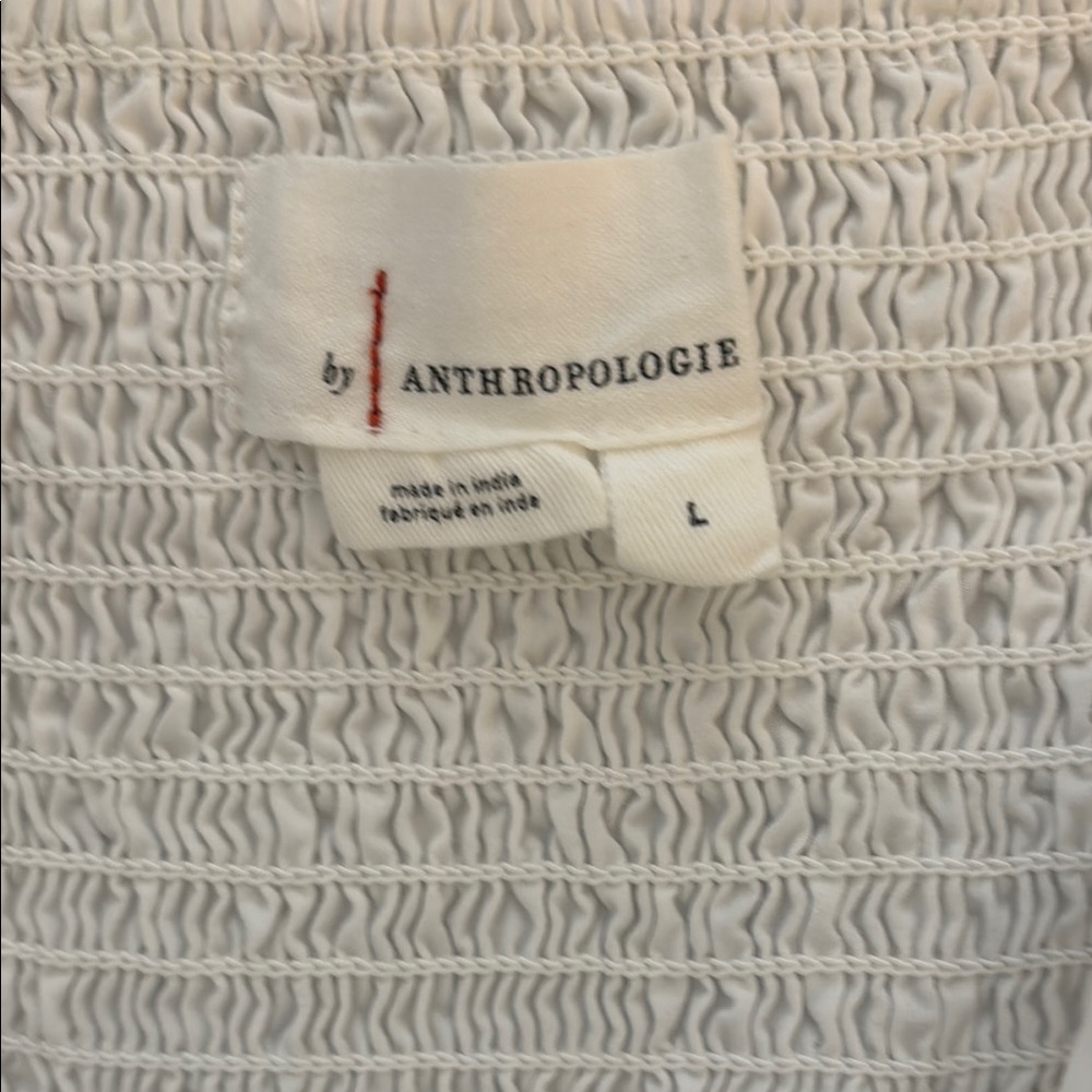 Anthropology Chic Asymmetrical White Cotton Skirt - Picture 7 of 8